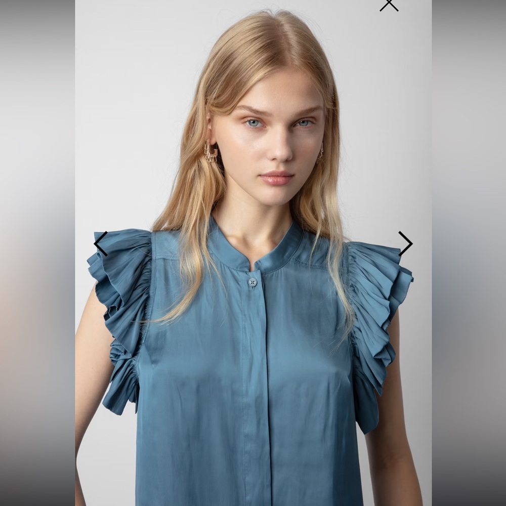 Zadig & Voltaire Tiza Satin Top